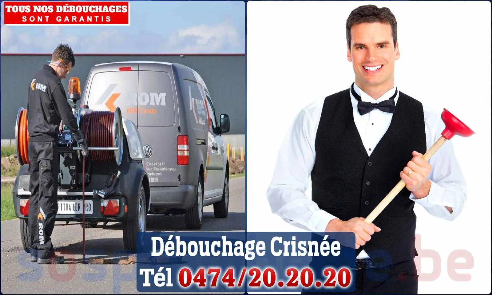 Débouchage canalisation Crisnée - SOS Plomberie