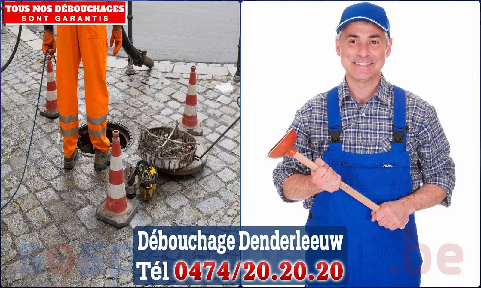 Débouchage canalisation Denderleeuw - SOS Plomberie