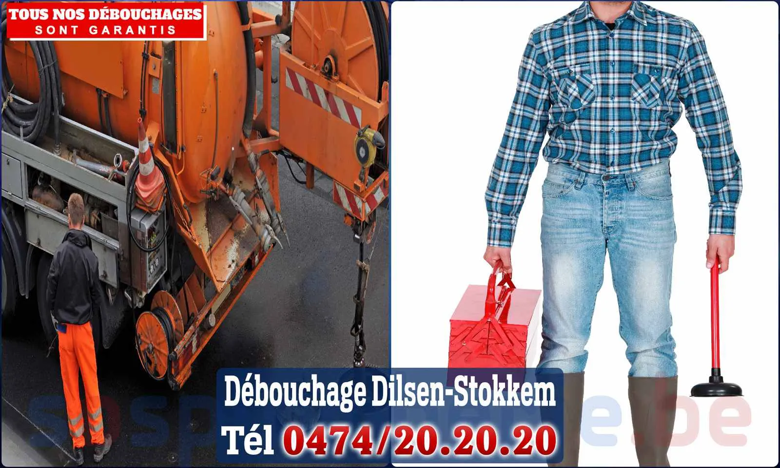 Débouchage canalisation Dilsen-Stokkem - SOS Plomberie