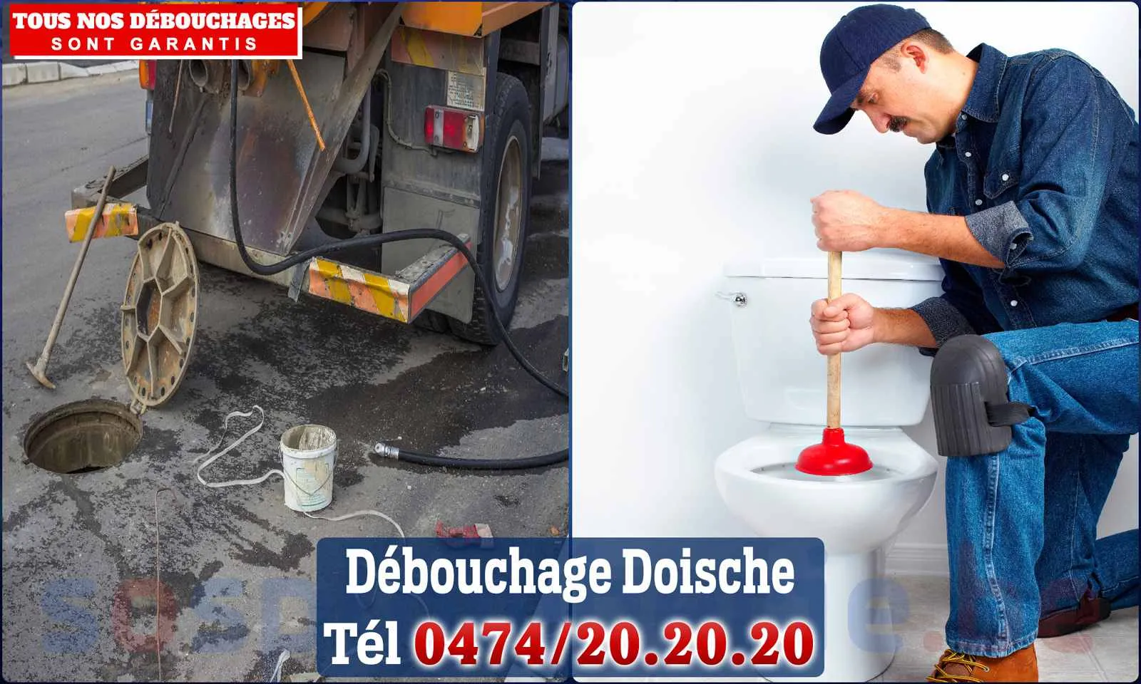 Débouchage canalisation Doische - SOS Plomberie