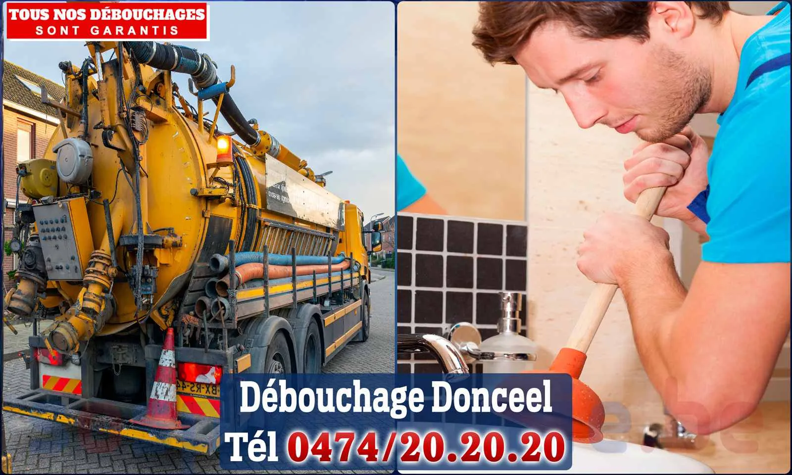 Débouchage canalisation Donceel - SOS Plomberie