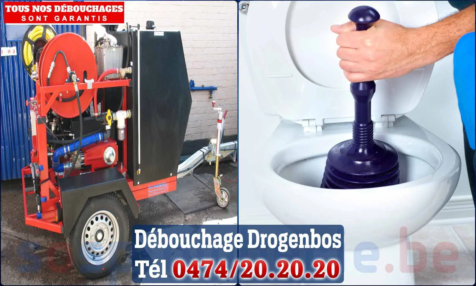 Débouchage canalisation Drogenbos - SOS Plomberie