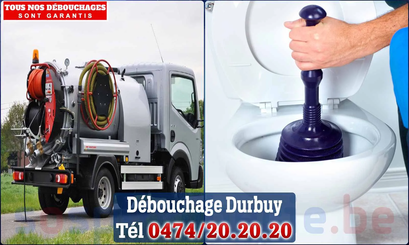 Débouchage canalisation Durbuy - SOS Plomberie