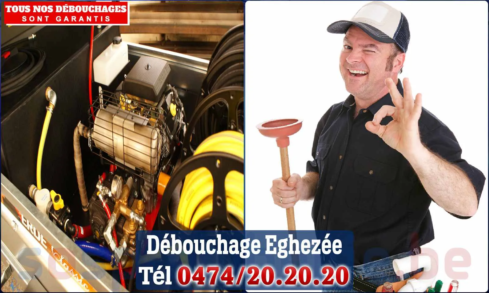 Débouchage canalisation Éghezée - SOS Plomberie