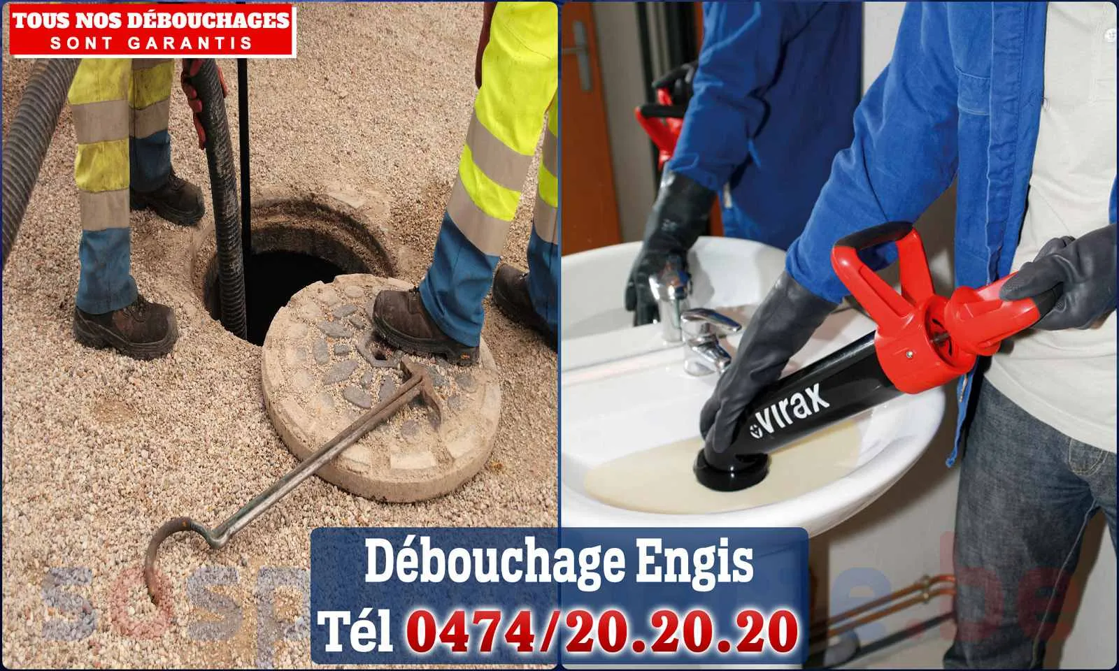 Débouchage canalisation Engis - SOS Plomberie