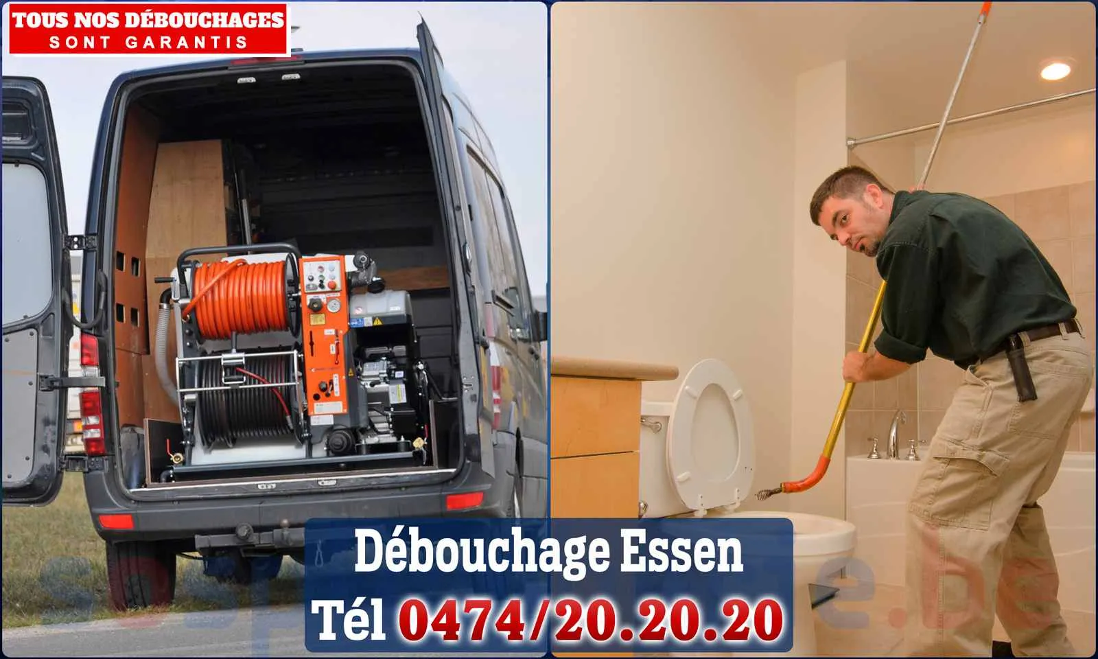 Débouchage canalisation Essen - SOS Plomberie