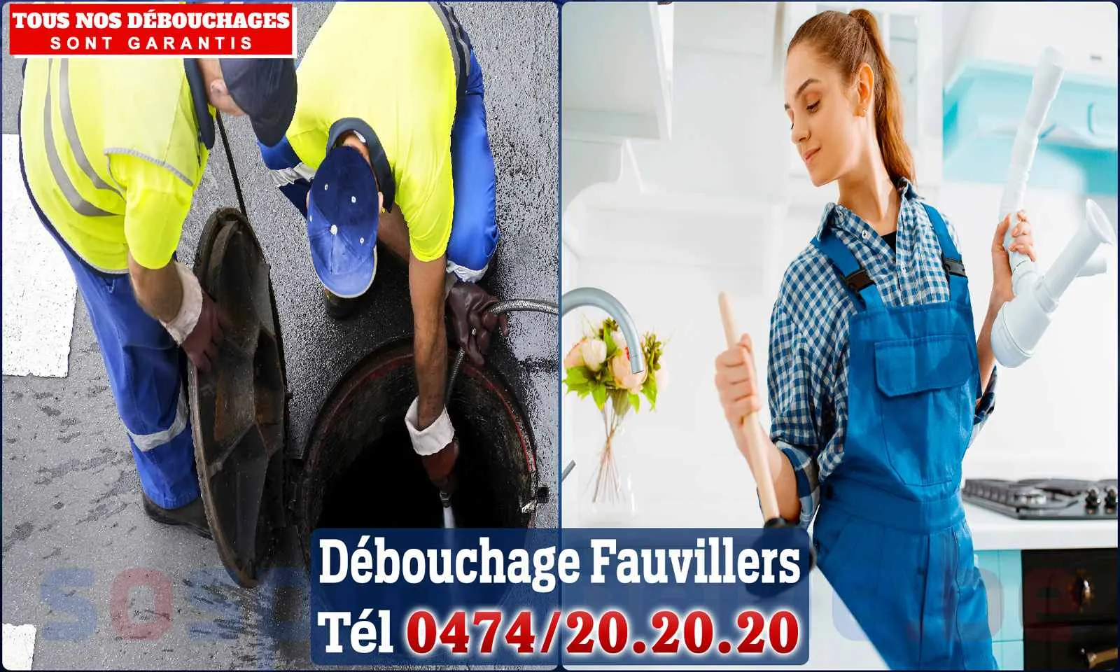 Débouchage canalisation Fauvillers - SOS Plomberie