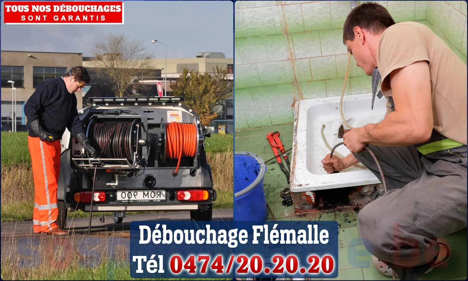 Débouchage canalisation Flémalle - SOS Plomberie