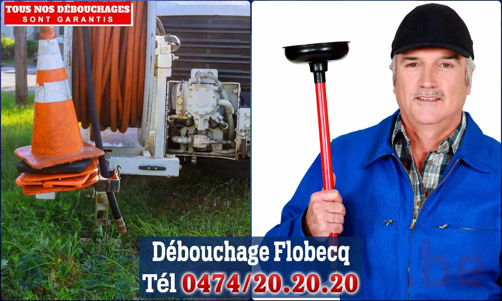 Débouchage canalisation Flobecq - SOS Plomberie