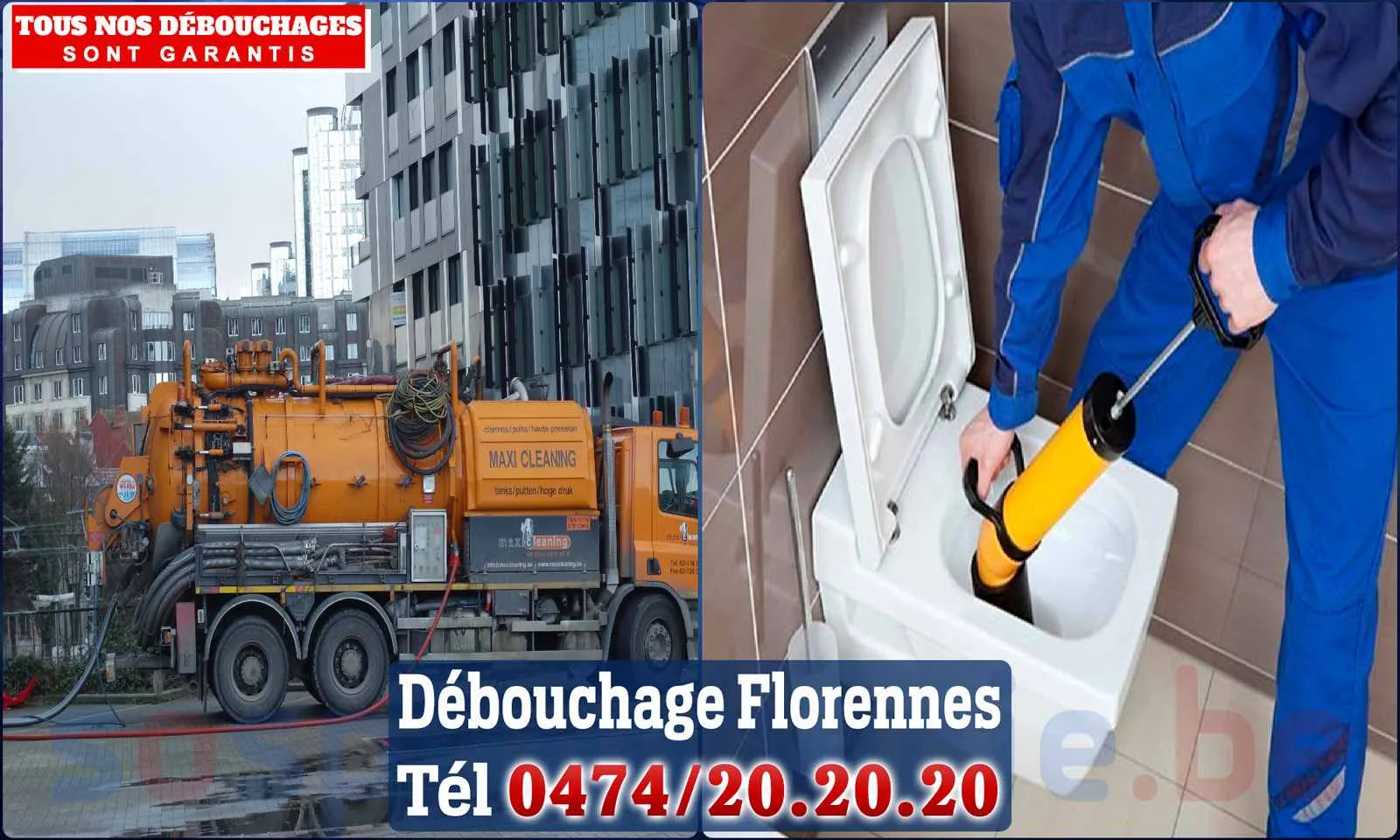 Débouchage canalisation Florennes - SOS Plomberie