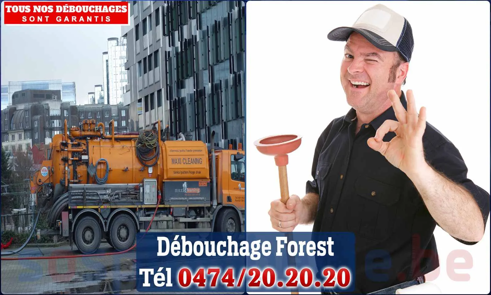 Débouchage canalisation Forest - SOS Plomberie