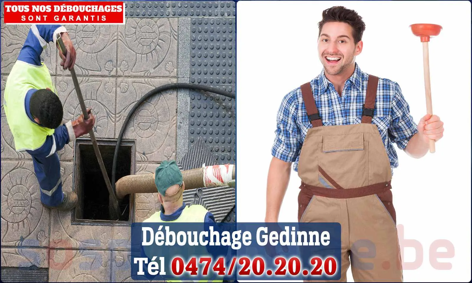 Débouchage canalisation Gedinne - SOS Plomberie