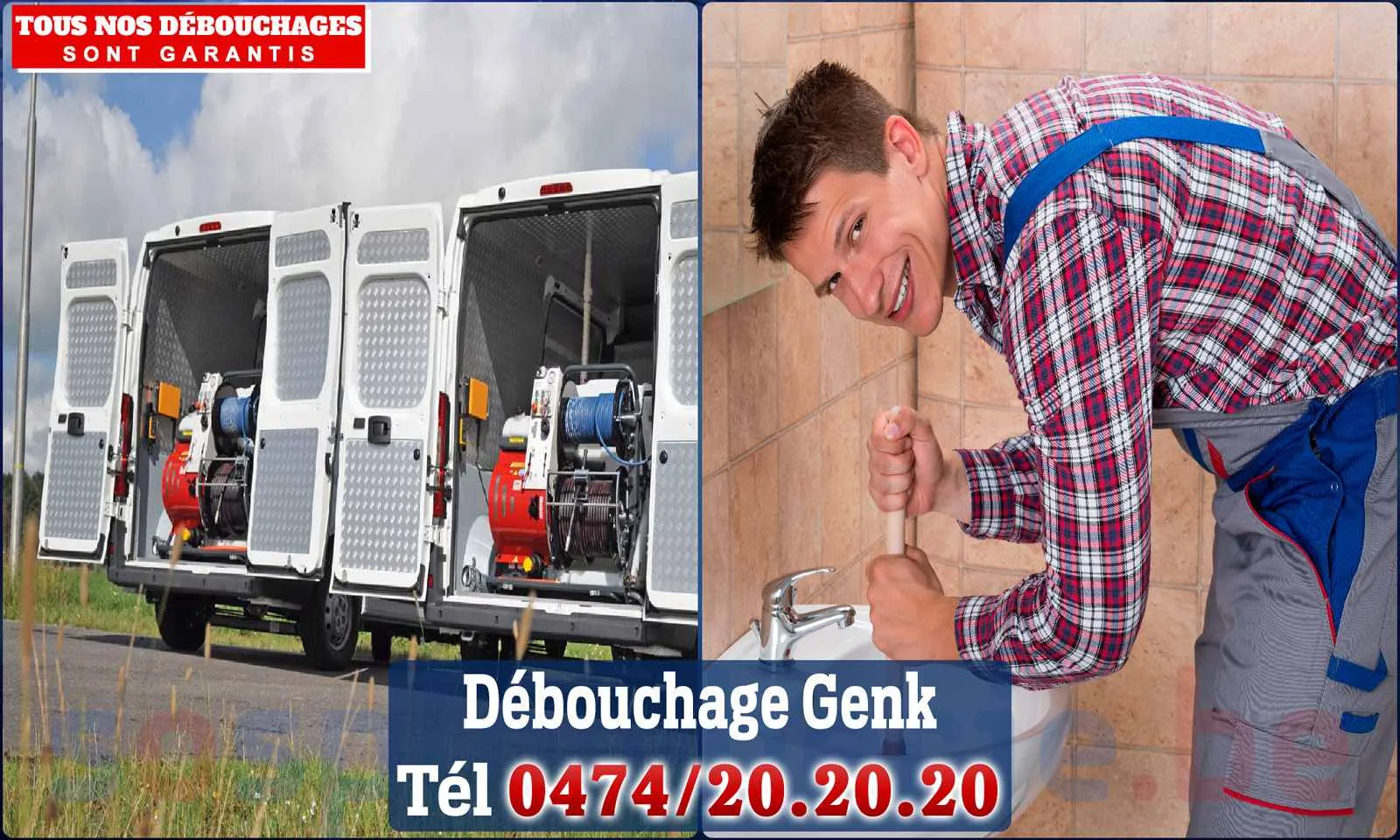 Débouchage canalisation Genk - SOS Plomberie