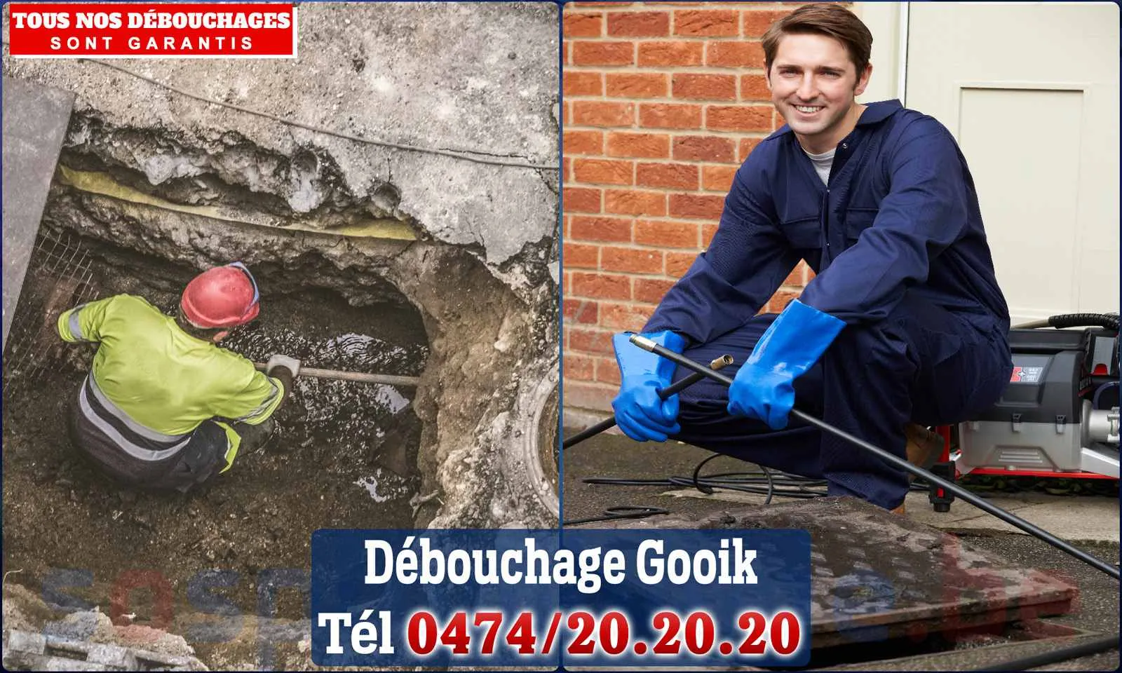 Débouchage canalisation Gooik - SOS Plomberie
