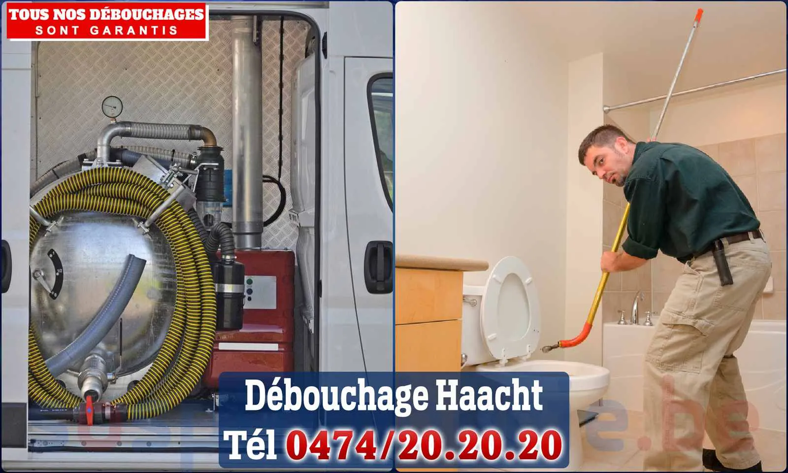 Débouchage canalisation Haacht - SOS Plomberie