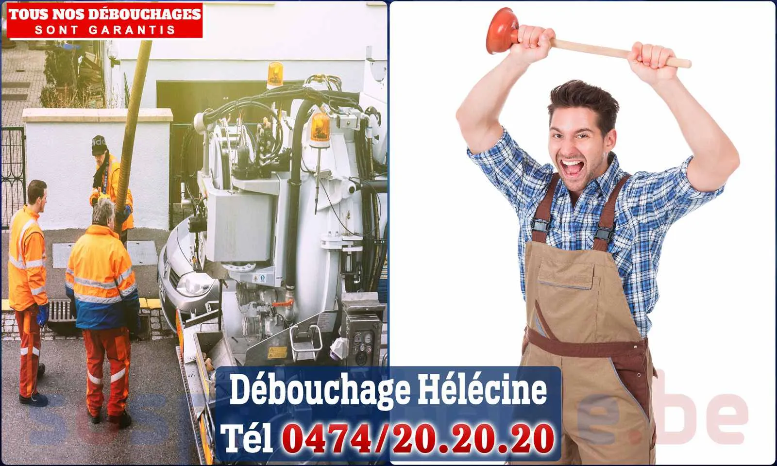 Débouchage canalisation Hélécine - SOS Plomberie