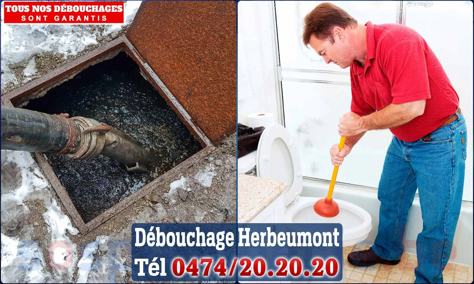 Débouchage canalisation Herbeumont - SOS Plomberie