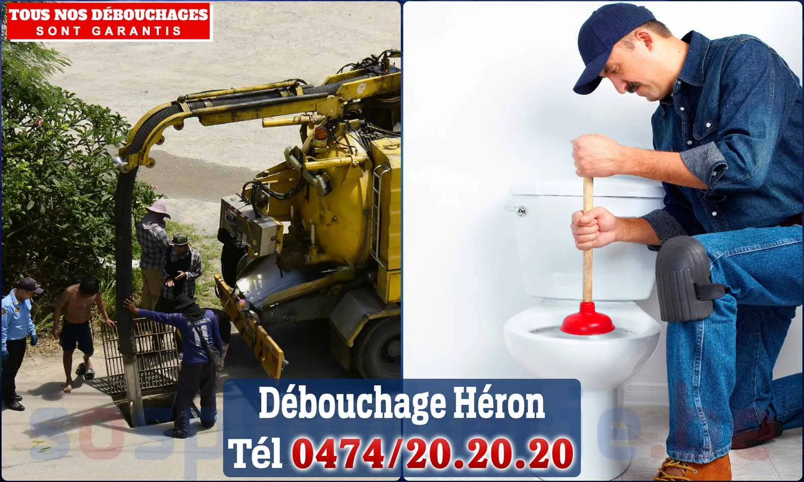 Débouchage canalisation Héron - SOS Plomberie