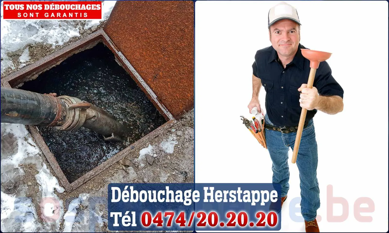 Débouchage canalisation Herstappe - SOS Plomberie