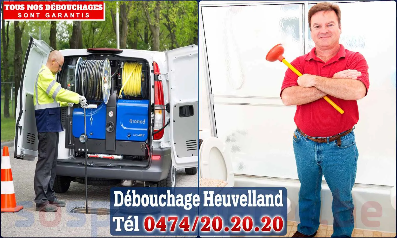 Débouchage canalisation Heuvelland - SOS Plomberie