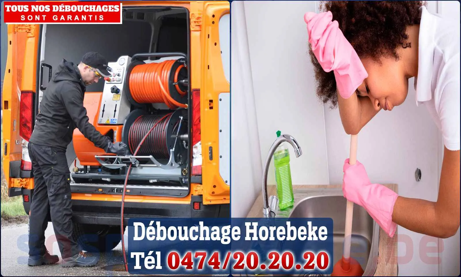 Débouchage canalisation Horebeke - SOS Plomberie