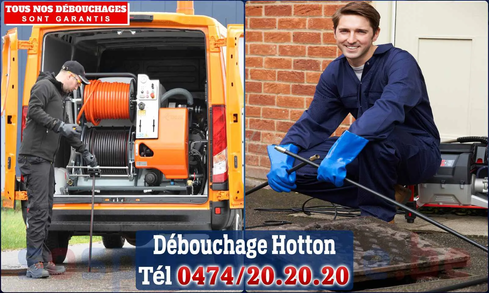 Débouchage canalisation Hotton - SOS Plomberie