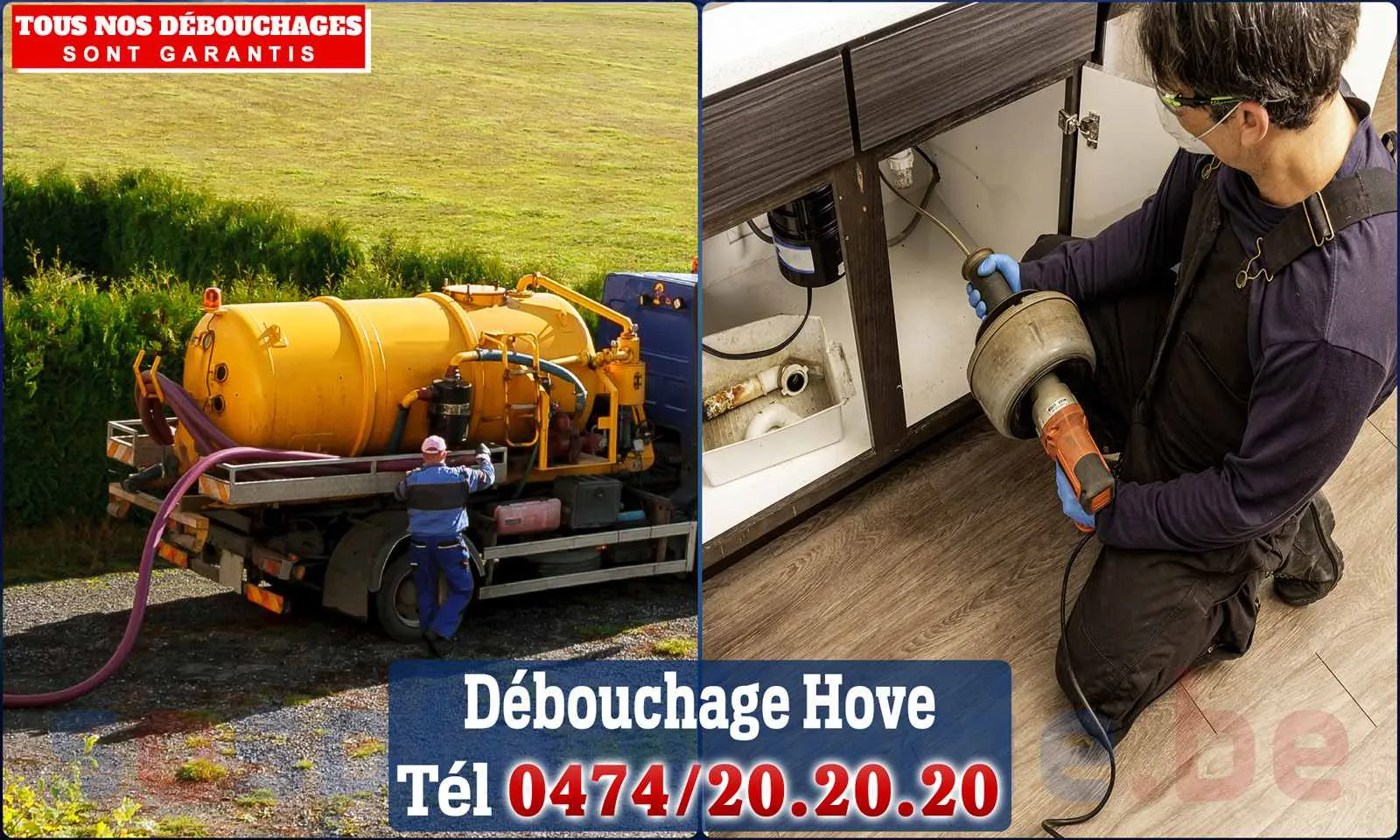 Débouchage canalisation Hove - SOS Plomberie