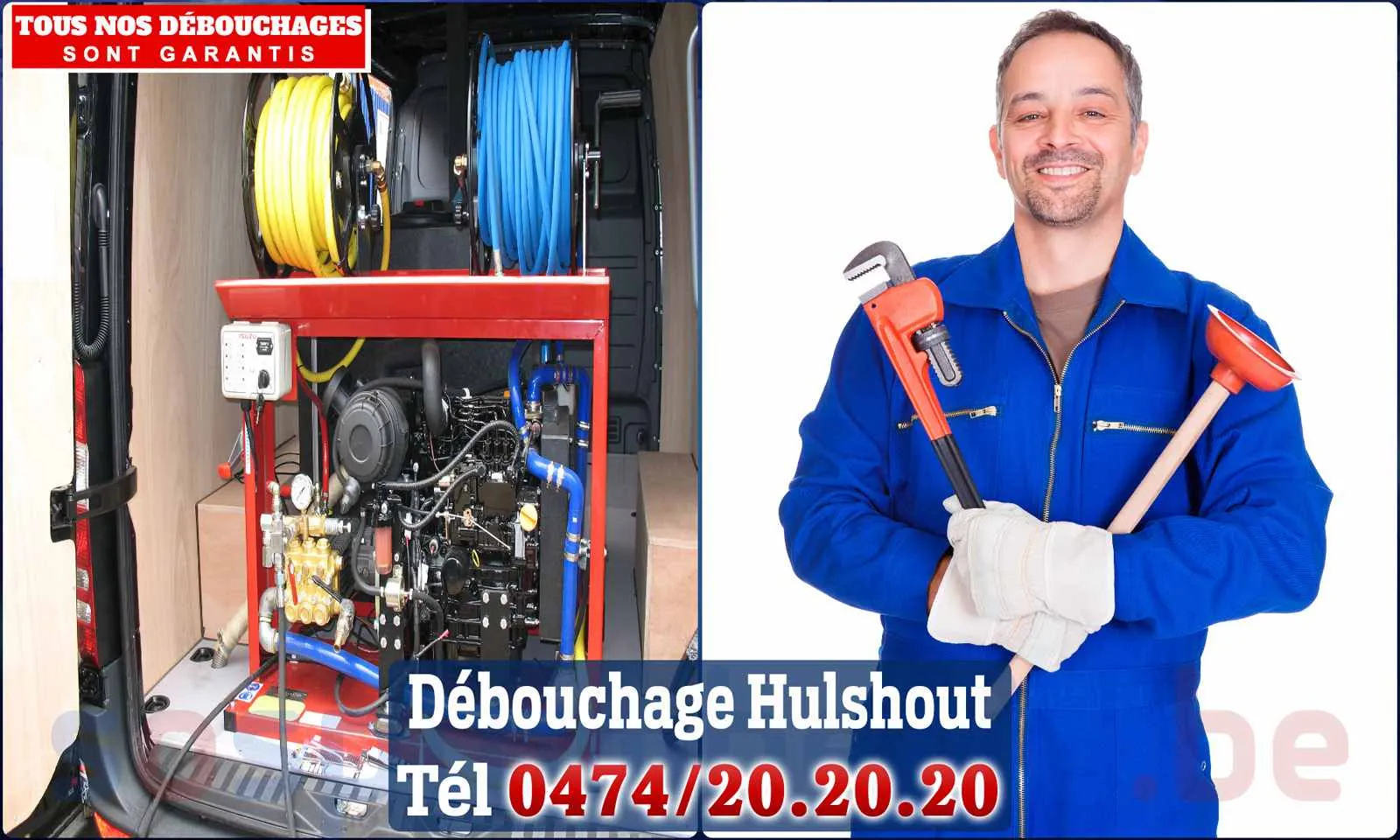 Débouchage canalisation Hulshout - SOS Plomberie