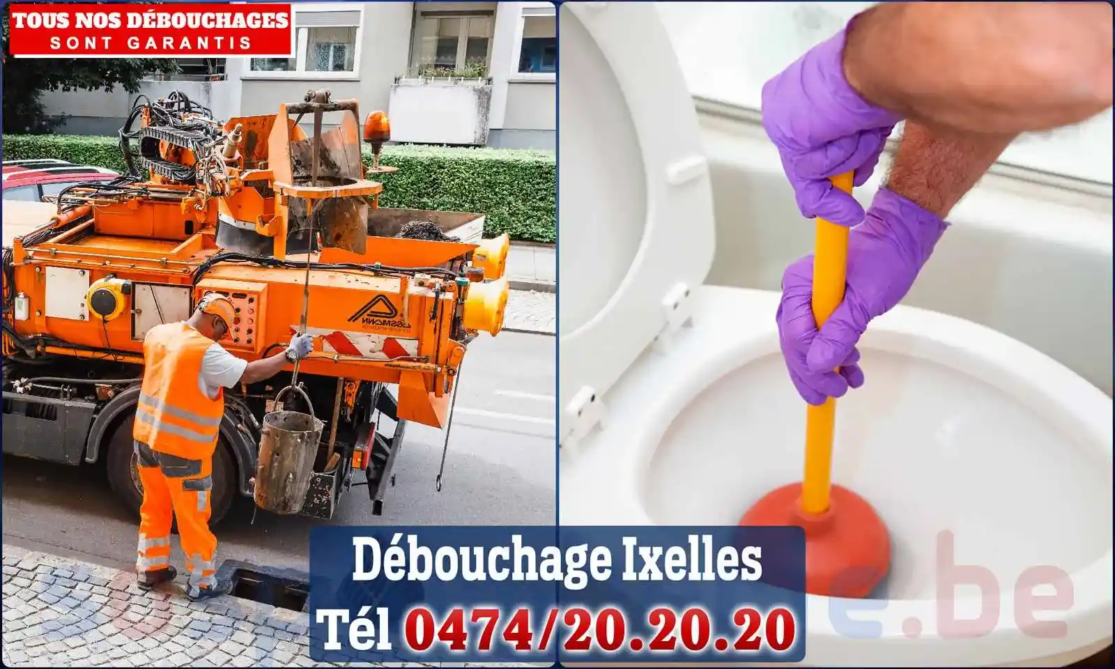 Débouchage canalisation Ixelles - SOS Plomberie