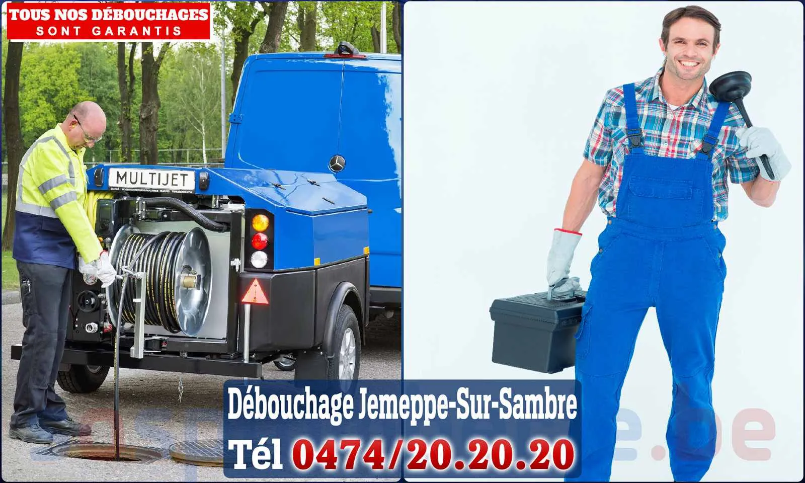 Débouchage canalisation Jemeppe-sur-Sambre - SOS Plomberie