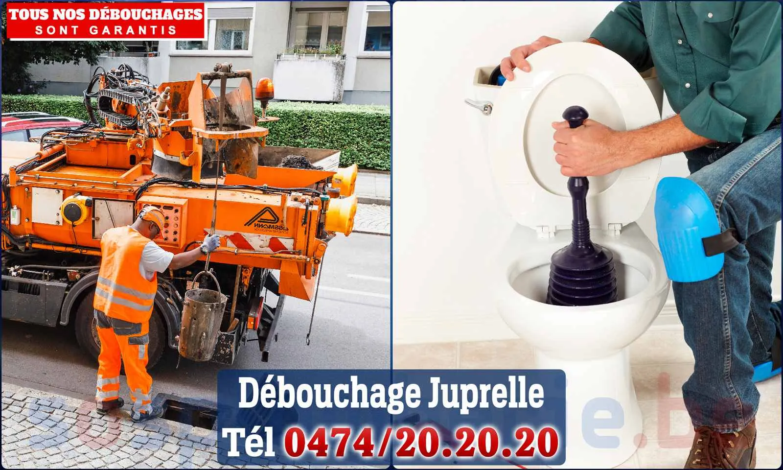 Débouchage canalisation Juprelle - SOS Plomberie