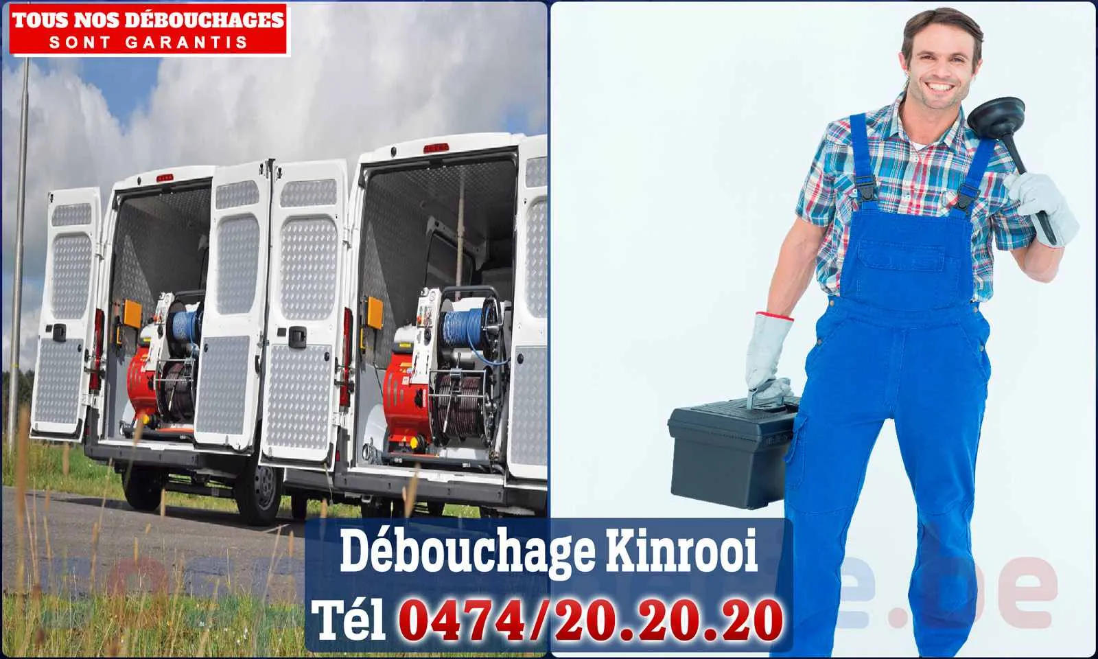 Débouchage canalisation Kinrooi - SOS Plomberie