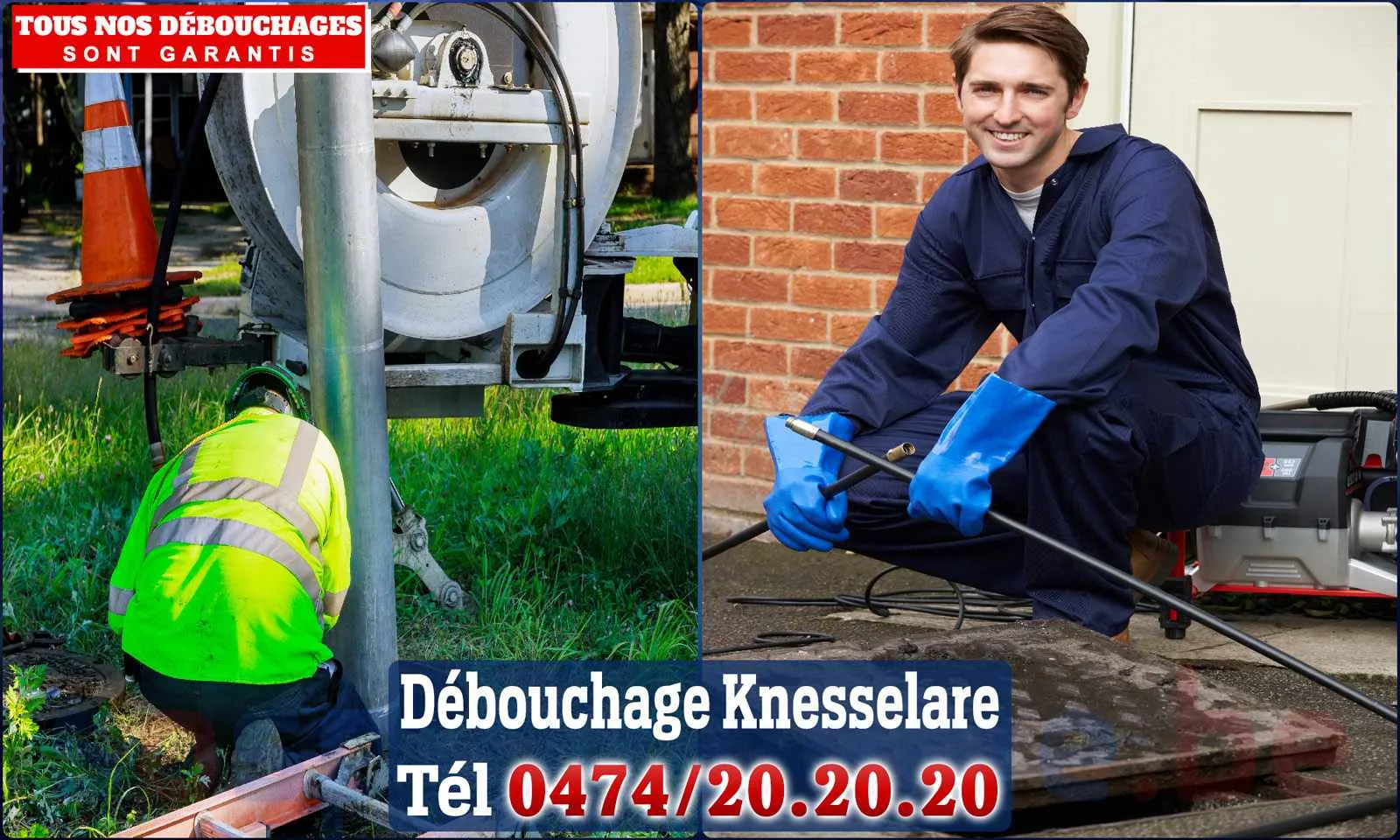Débouchage canalisation Knesselare - SOS Plomberie