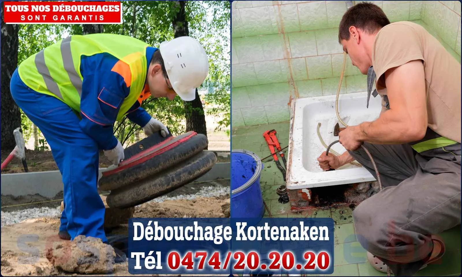 Débouchage canalisation Kortenaken - SOS Plomberie