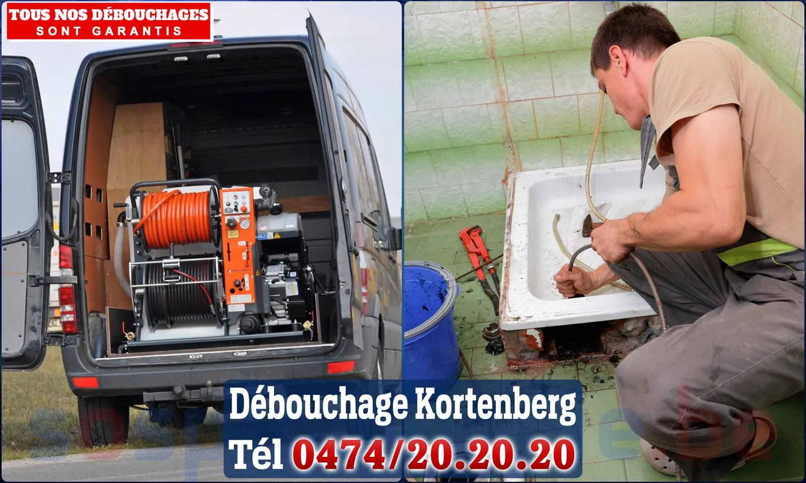 Débouchage canalisation Kortenberg - SOS Plomberie