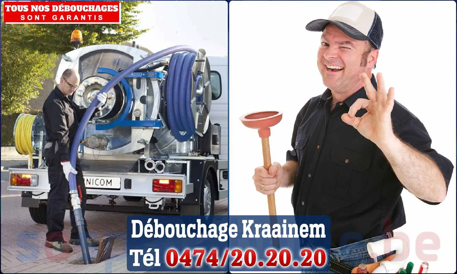 Débouchage canalisation Kraainem - SOS Plomberie