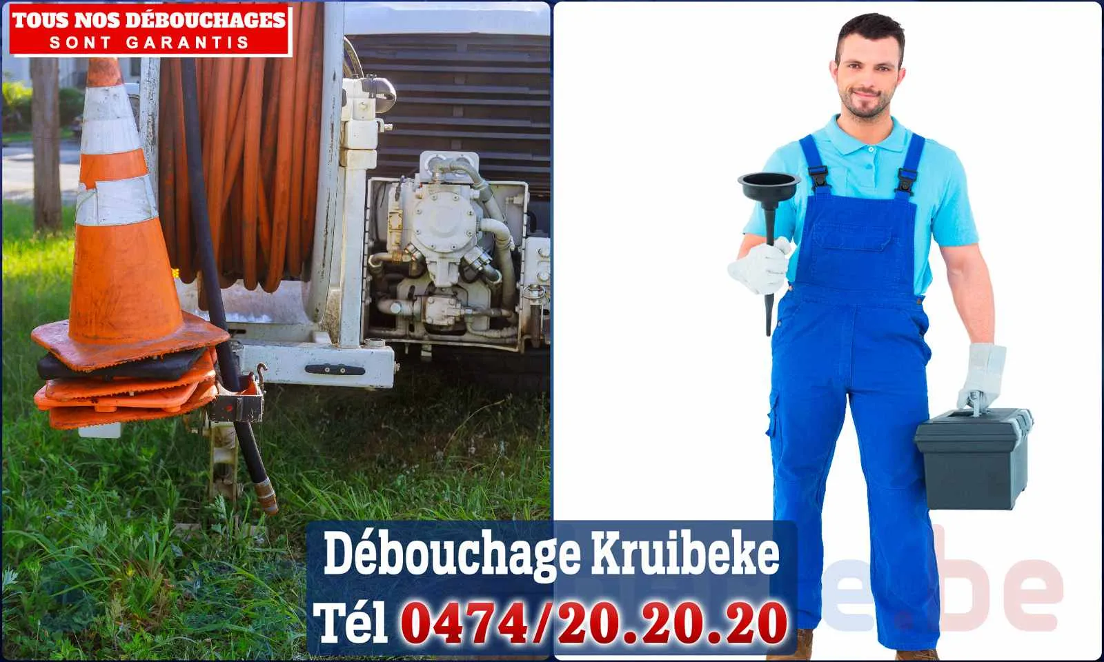 Débouchage canalisation Kruibeke - SOS Plomberie