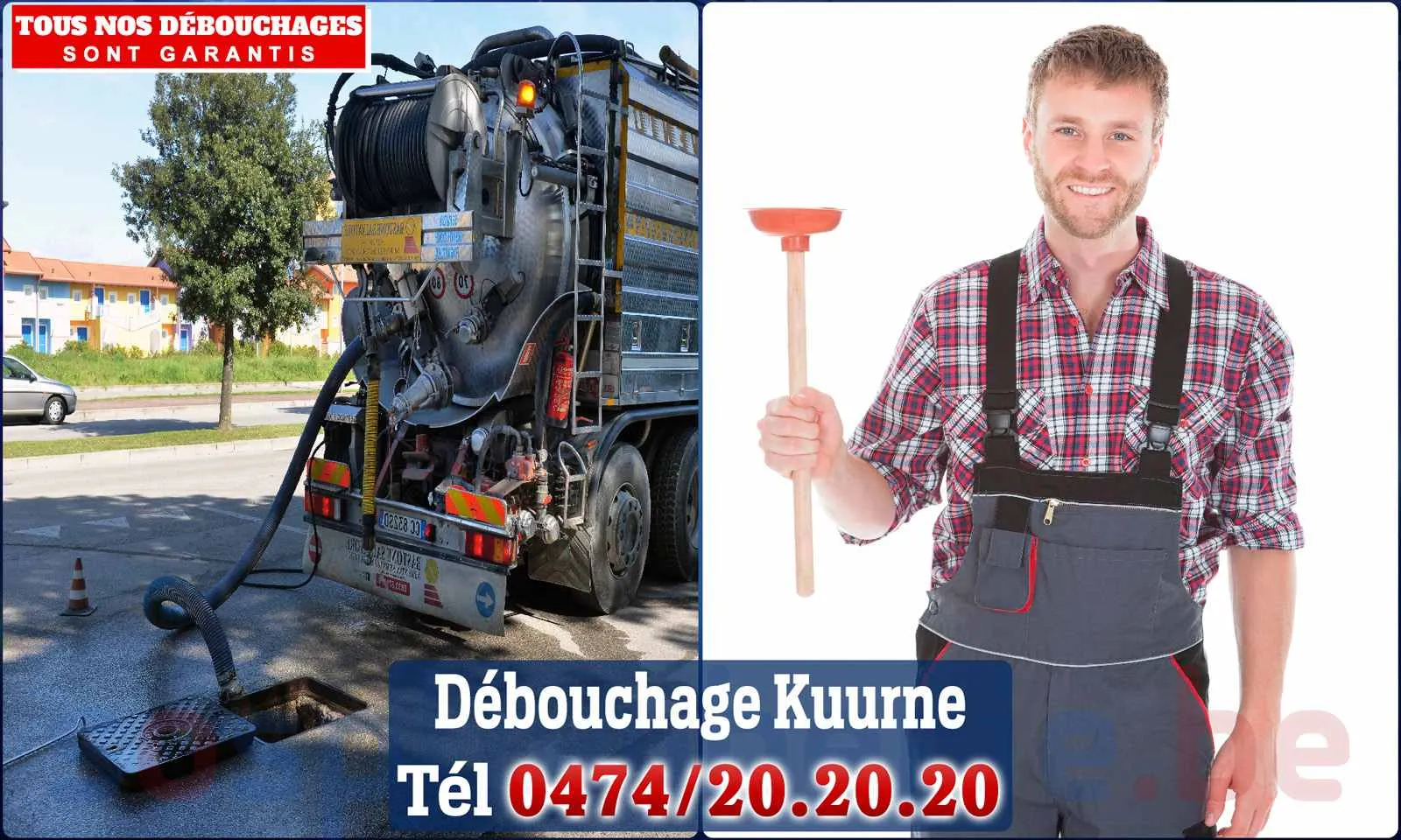 Débouchage canalisation Kuurne - SOS Plomberie