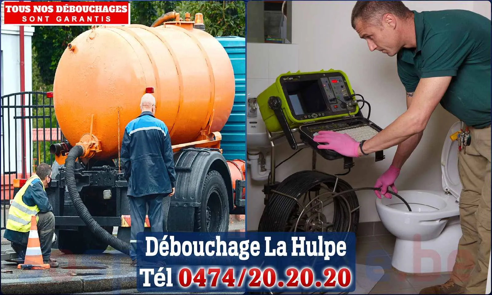 Débouchage canalisation La Hulpe - SOS Plomberie