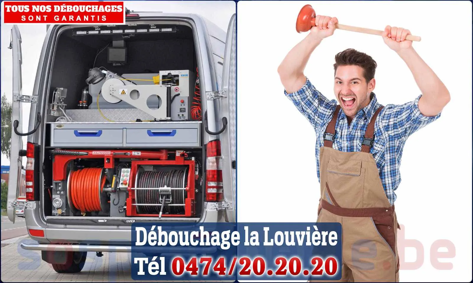 Débouchage canalisation La Louvière - SOS Plomberie