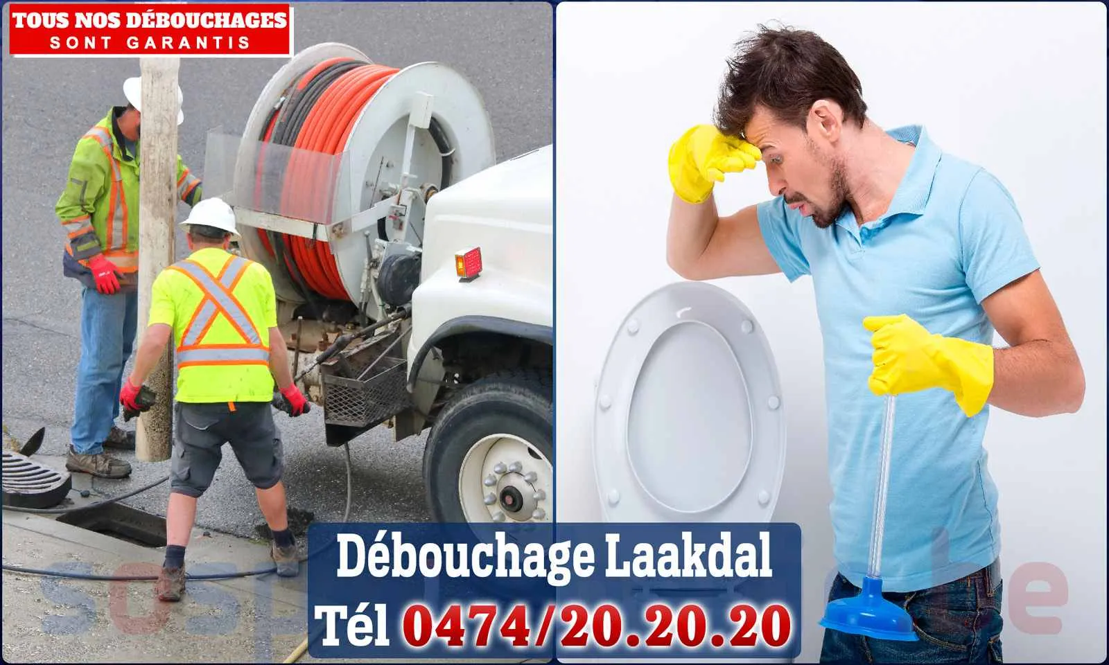 Débouchage canalisation Laakdal - SOS Plomberie