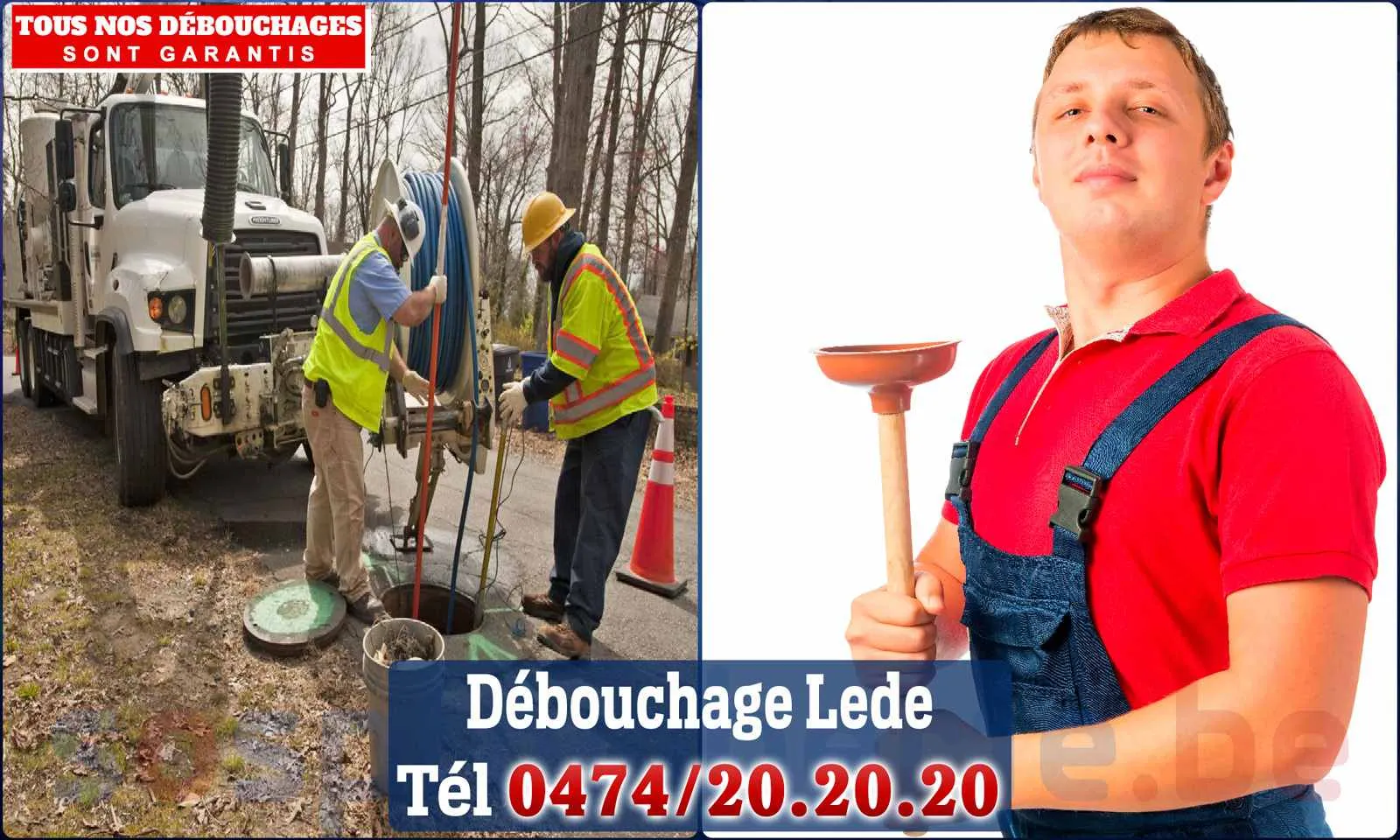 Débouchage canalisation Lede - SOS Plomberie