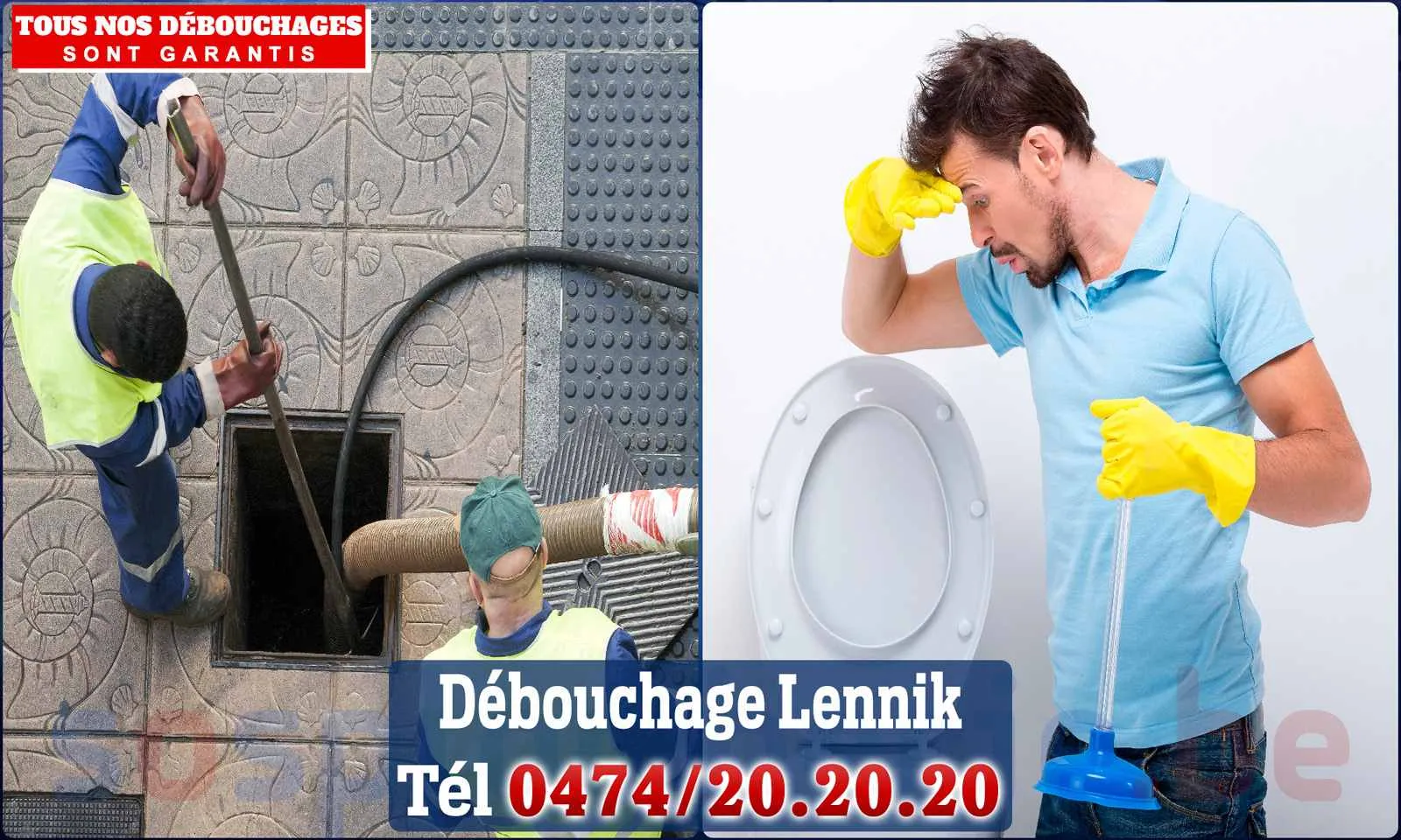 Débouchage canalisation Lennik - SOS Plomberie