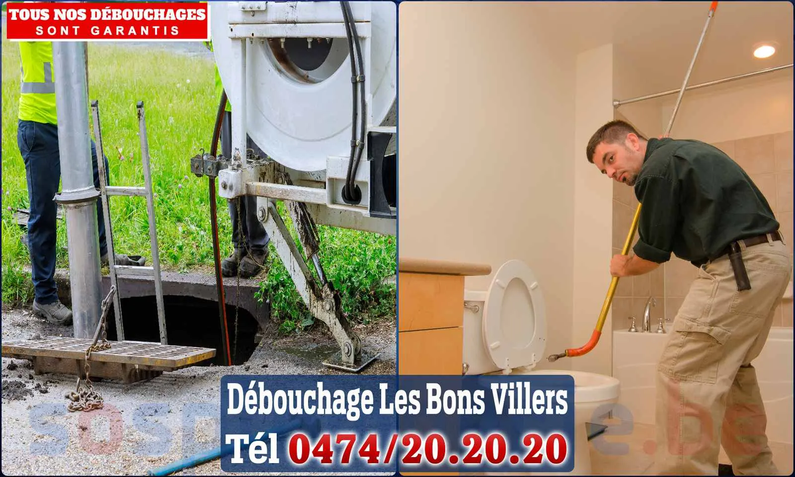 Débouchage canalisation Les Bons Villers - SOS Plomberie