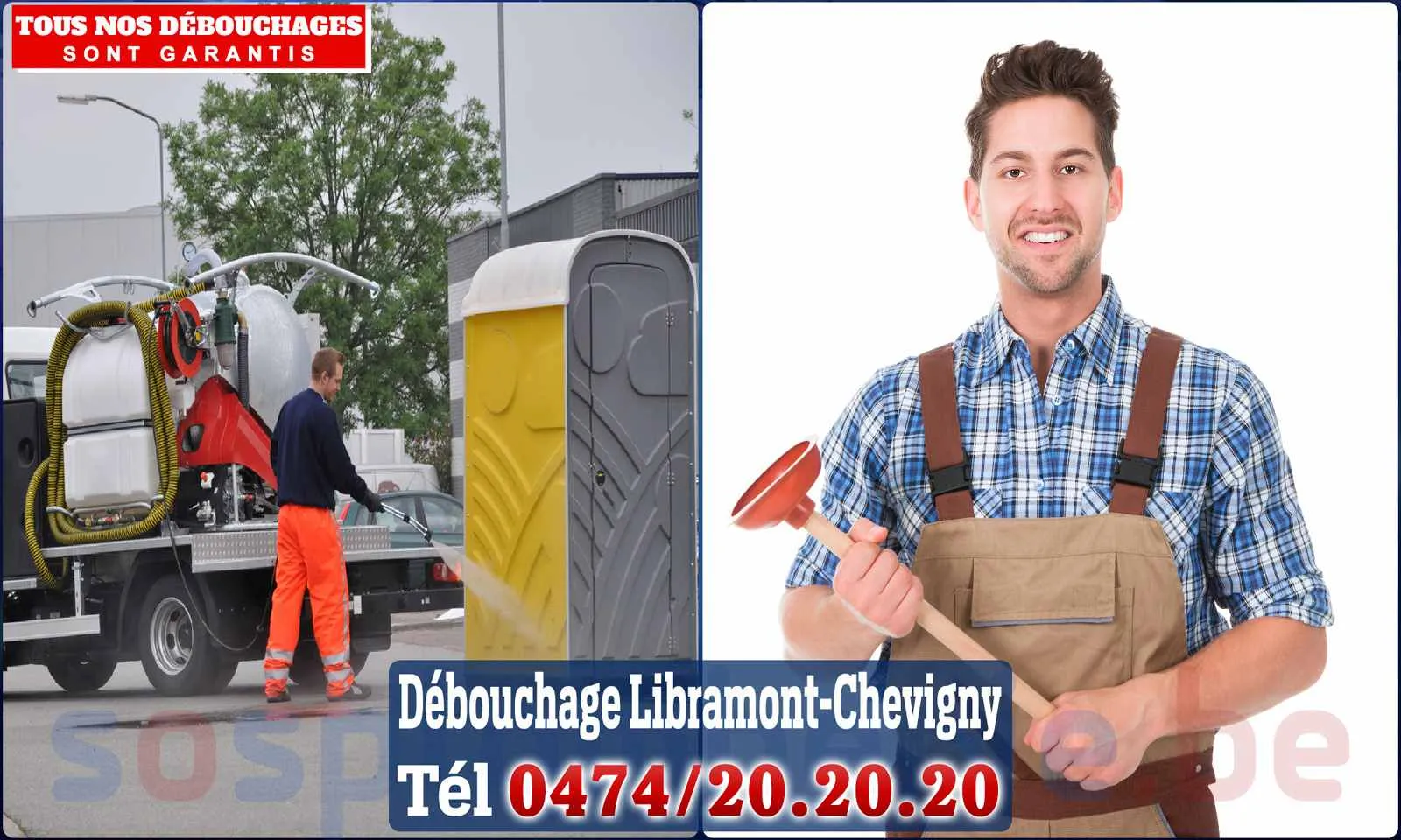 Débouchage canalisation Libramont-Chevigny - SOS Plomberie