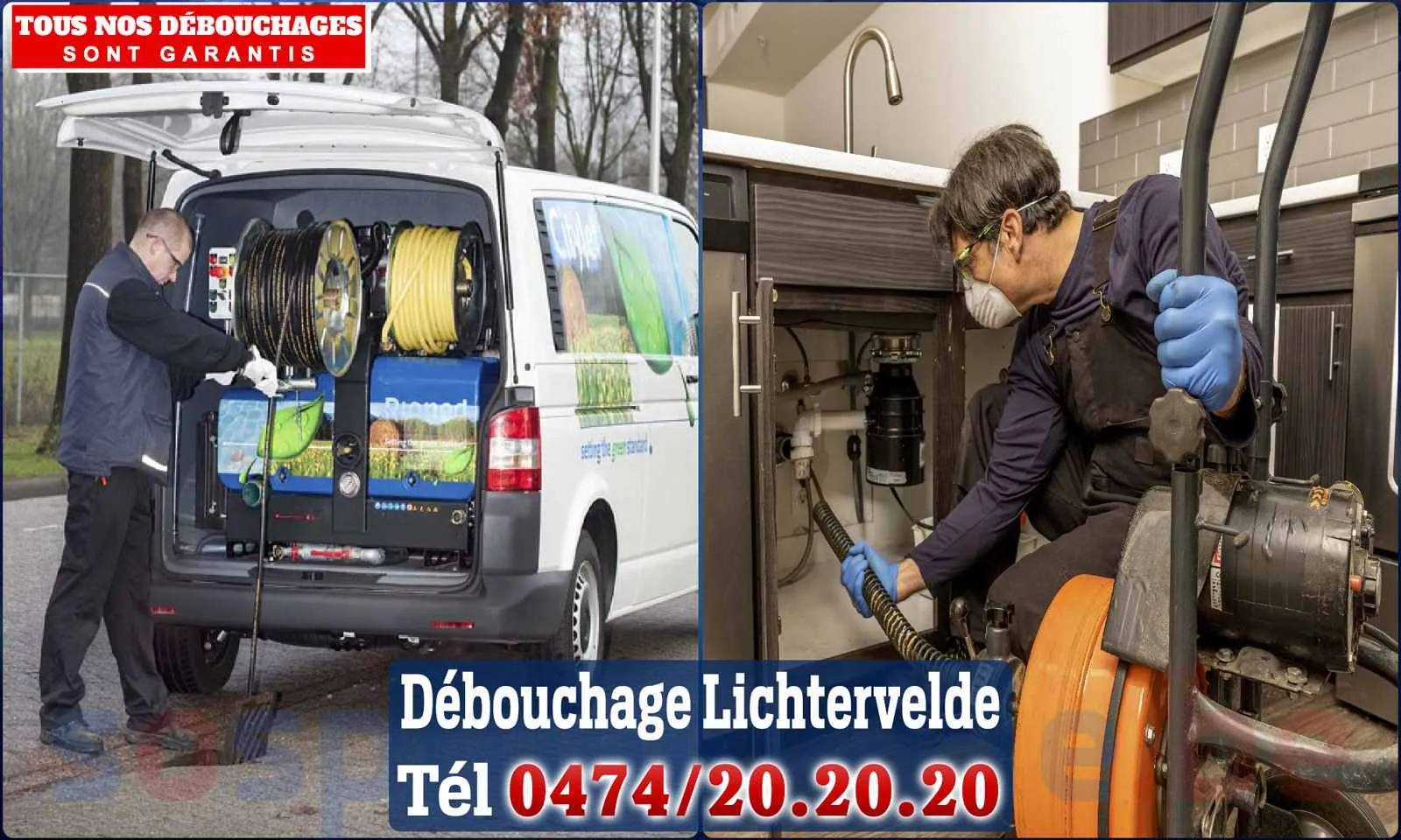 Débouchage canalisation Lichtervelde - SOS Plomberie