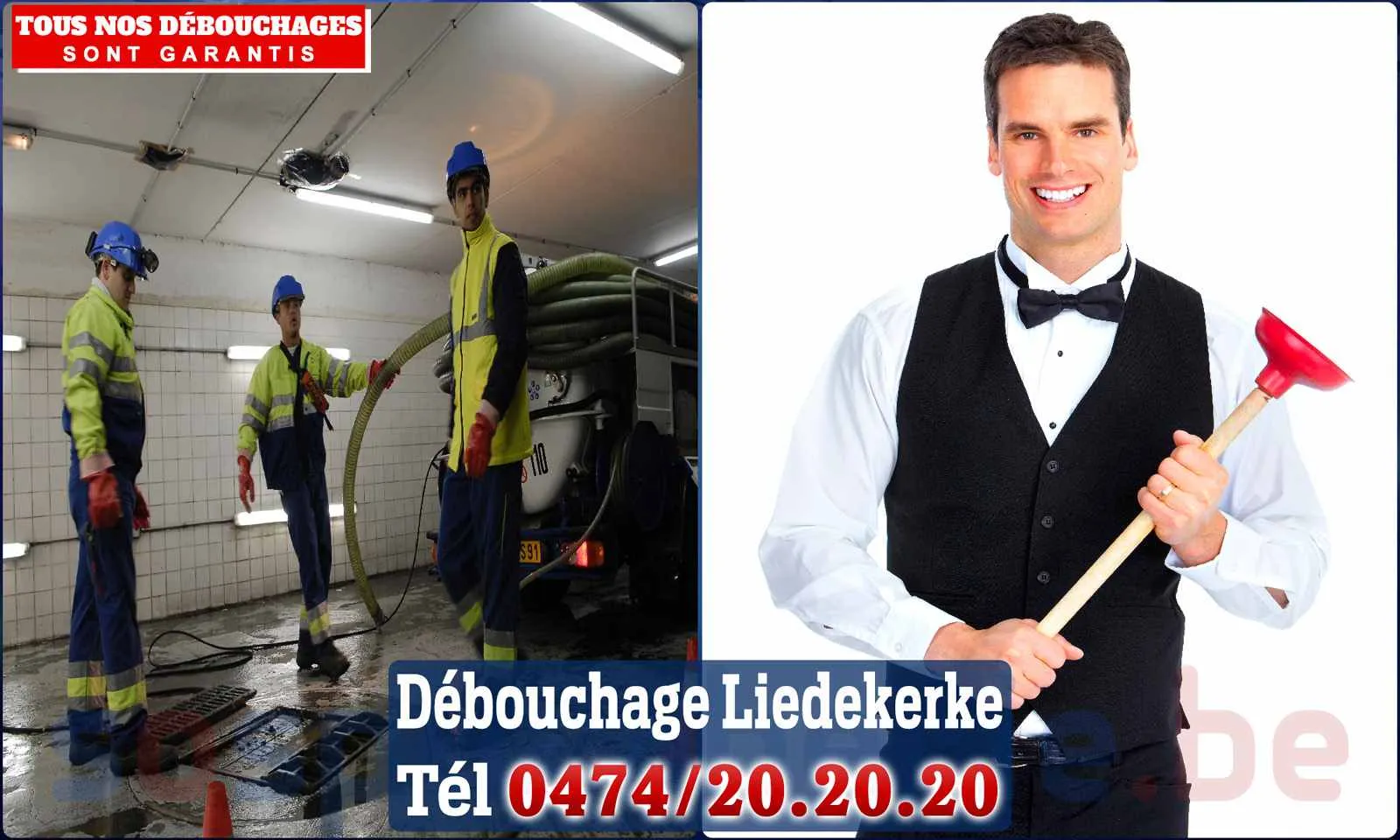 Débouchage canalisation Liedekerke - SOS Plomberie