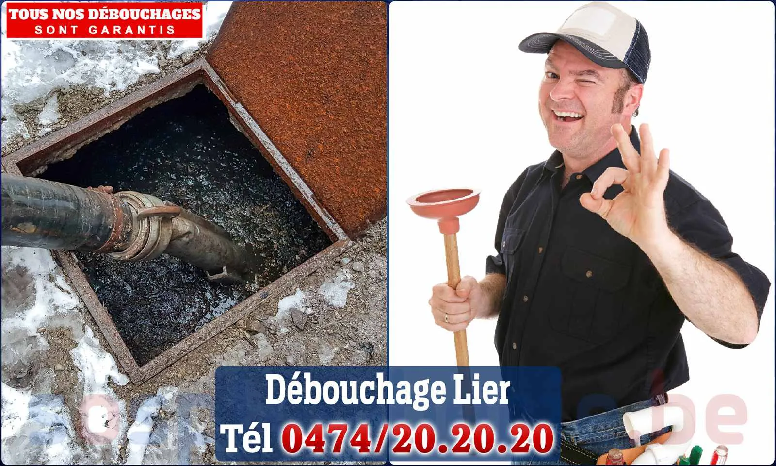 Débouchage canalisation Lier - SOS Plomberie