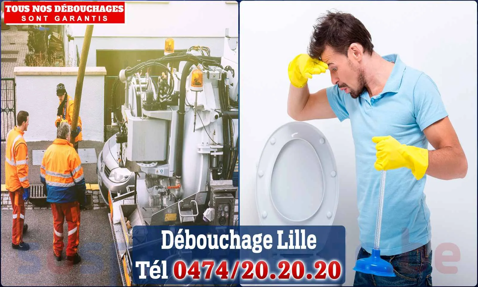 Débouchage canalisation Lille - SOS Plomberie