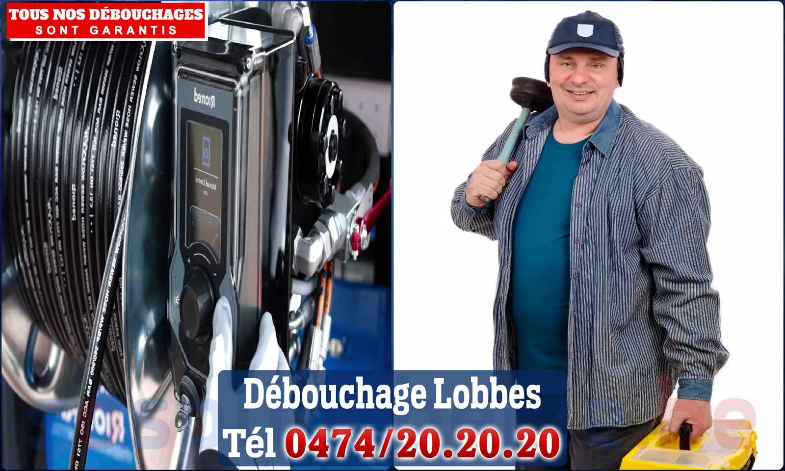 Débouchage canalisation Lobbes - SOS Plomberie